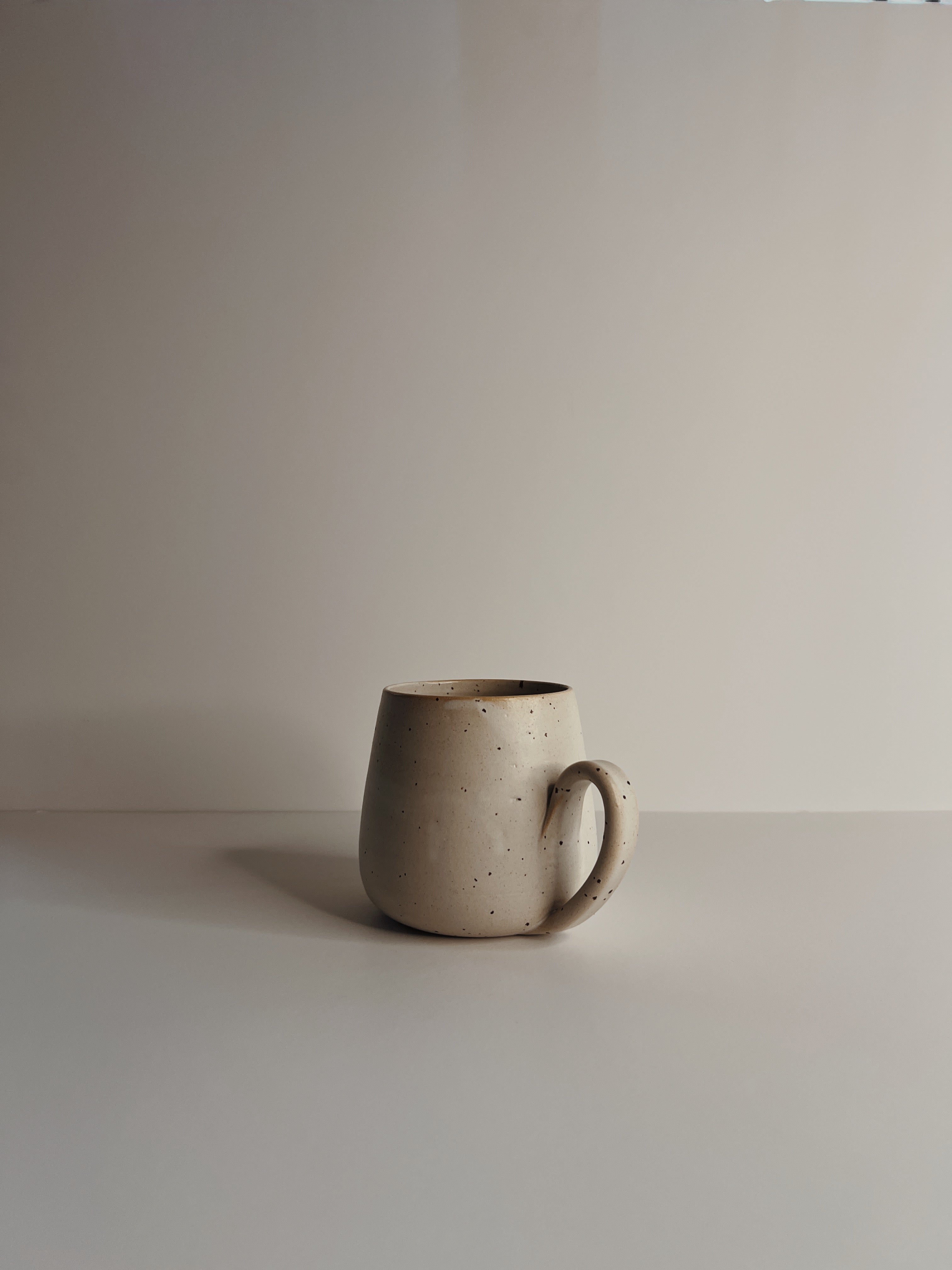 Rustic white mug