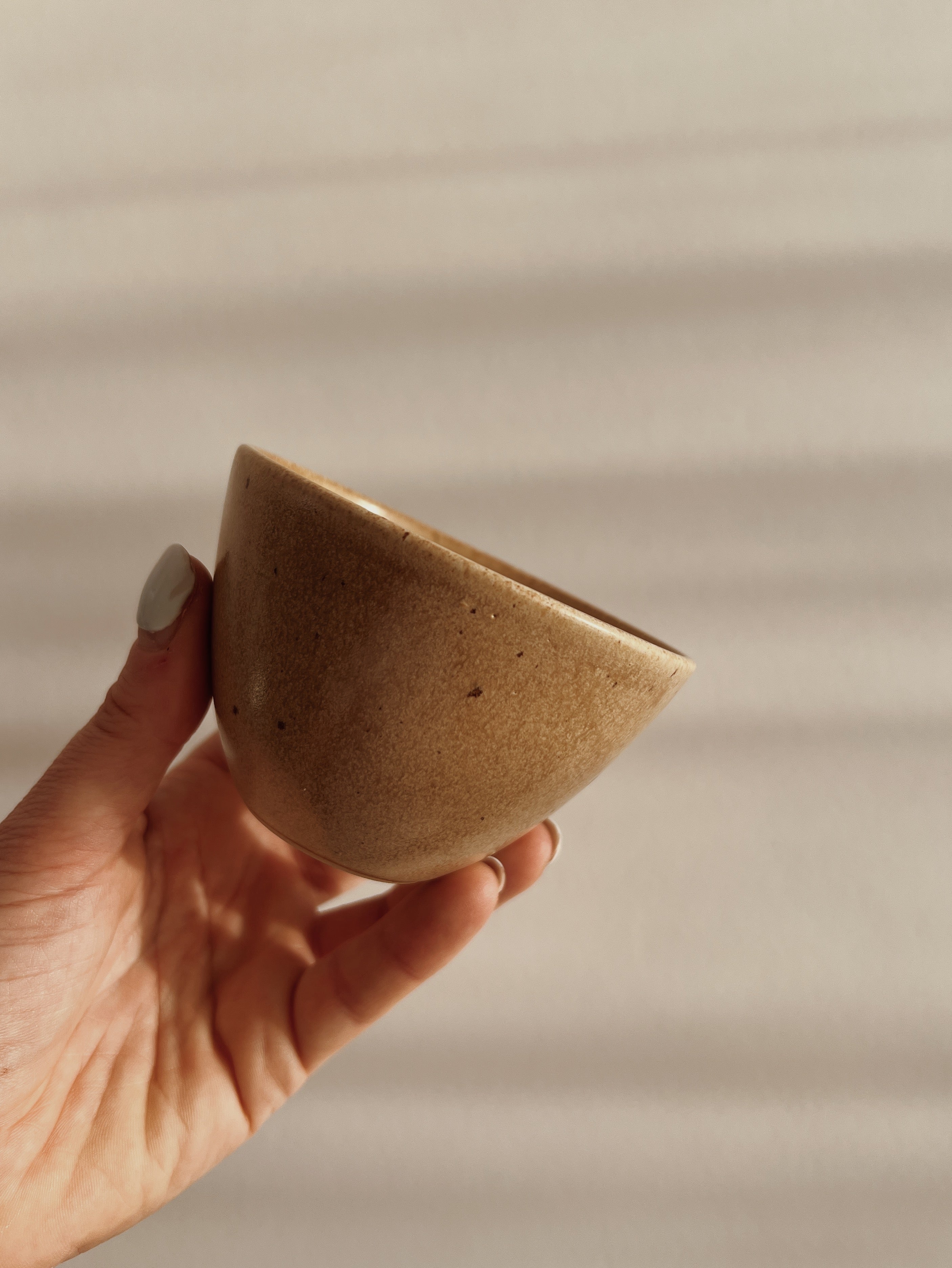 Coffee cup - honey glaze