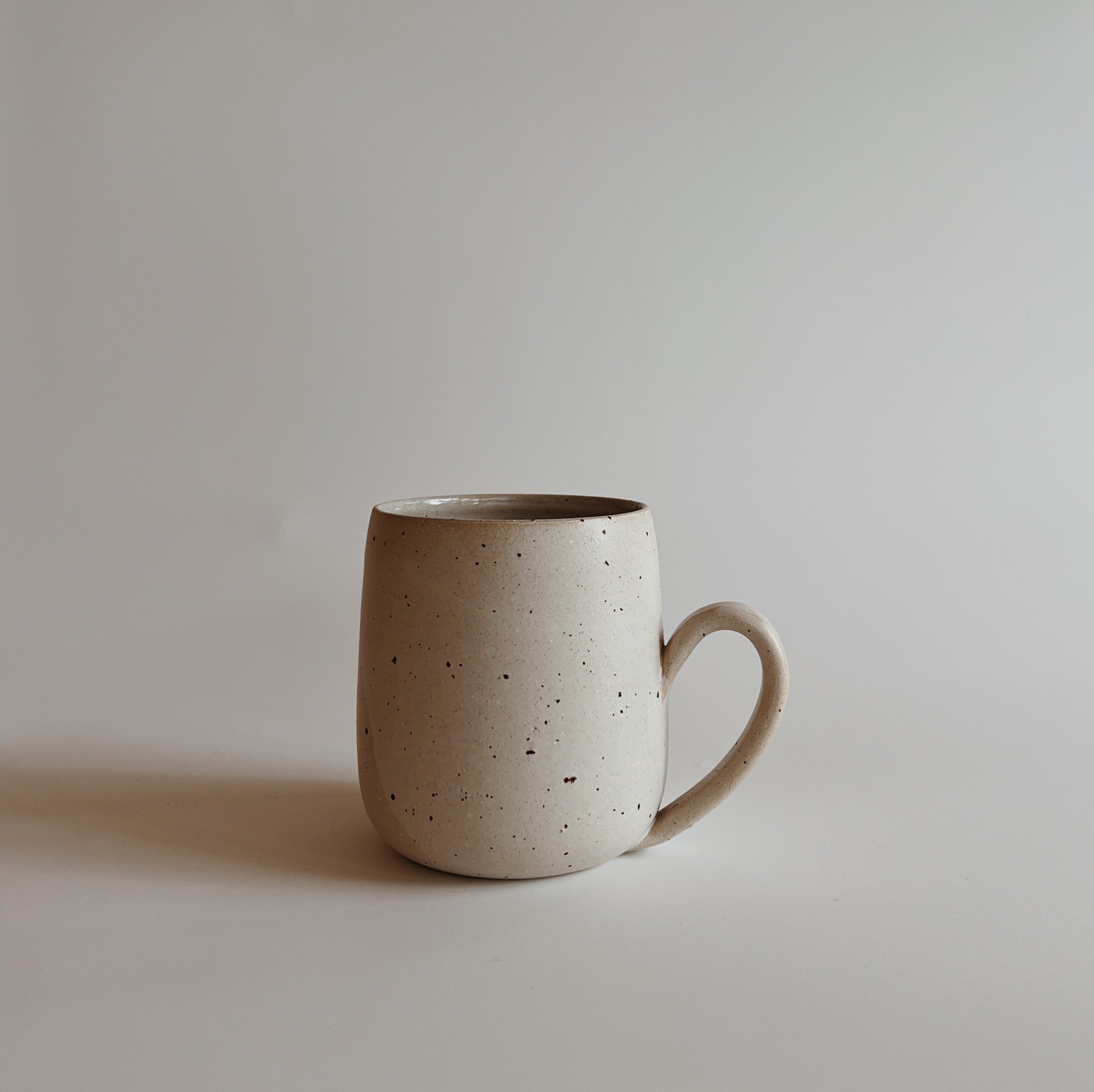 Rustic white mug